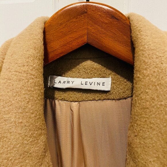 Larry Levine Women's Double Breasted Peacoat Wool Over Coat Size 14 - Picture 7 of 16